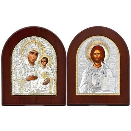 Иерусалимская Божия Матерь и Спаситель. Венчальные иконы.