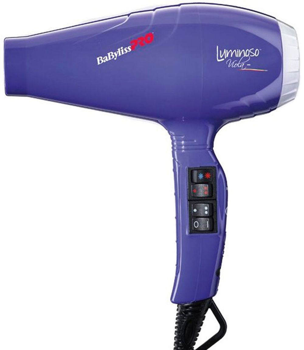 Профессиональный фен BaByliss PRO Luminoso+ Ionic Viola BAB6360IPE 2100w - 3