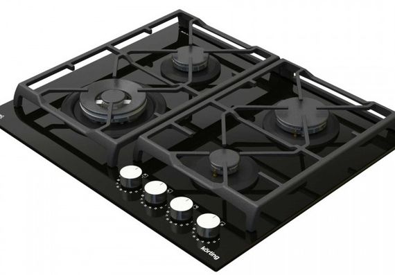 Газовая стеклянная варочная панель Korting HGG 6987 CTN FLC