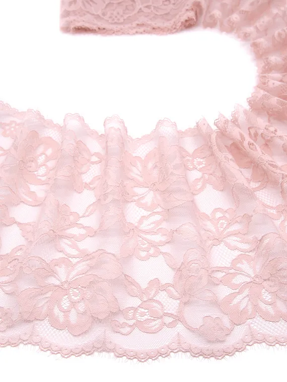 03-203 Кружево эластичные реснички 22 см, лотос