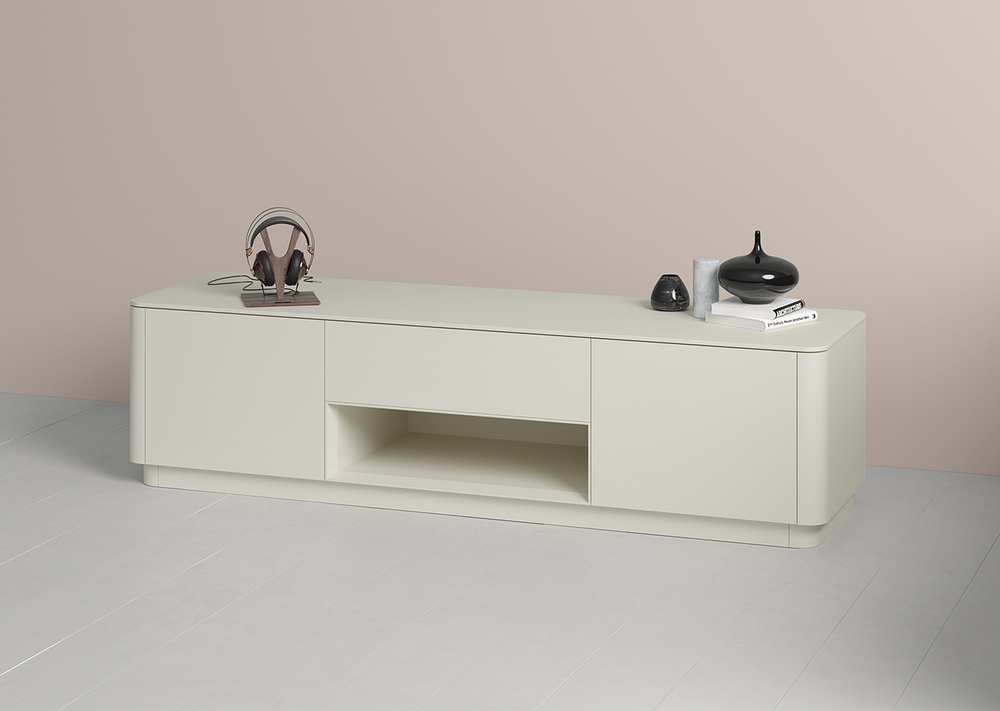 Тумба Tammi под ТВ ширина 180 см (молочный)