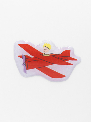 Стикер объемный «Маленький принц. Принц в самолете»