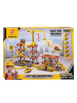 Игровая парковка Приключения на стройке, 142 предмета (MH2113)