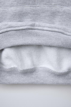 ZARA ТОЛСТОВКА С МОЛНИЕЙ И НАКЛАДНЫМ КАРМАНОМ, СЕРЫЙ С МЕЛАНЖЕВЫМ ЭФФЕКТОМ