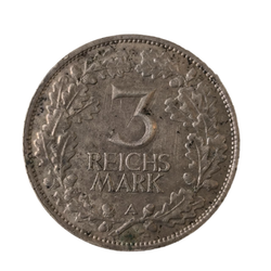Монета 3 рейхсмарки Германия 1925 год