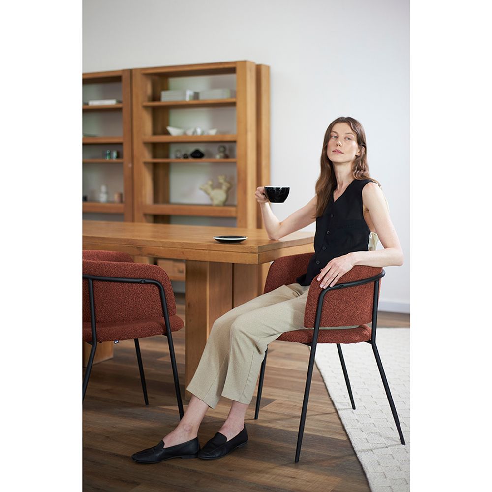 Стул Helning, букле, терракота