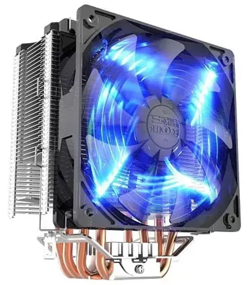 Вентилятор для процессора PCCooler GI-X5B Blue Led TDP 160W 4-pin Intel LGA 1700/1200/115x/AM4/AM3/AM3+/AM2/AM2+/ GI-X4B Black. Крепление на Socket 1700 опционально.