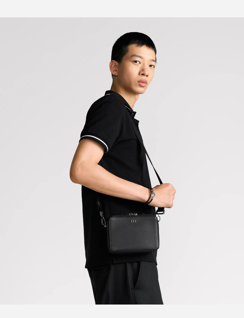 Клатч Dior CD Icon Zipped Pouch "Black"