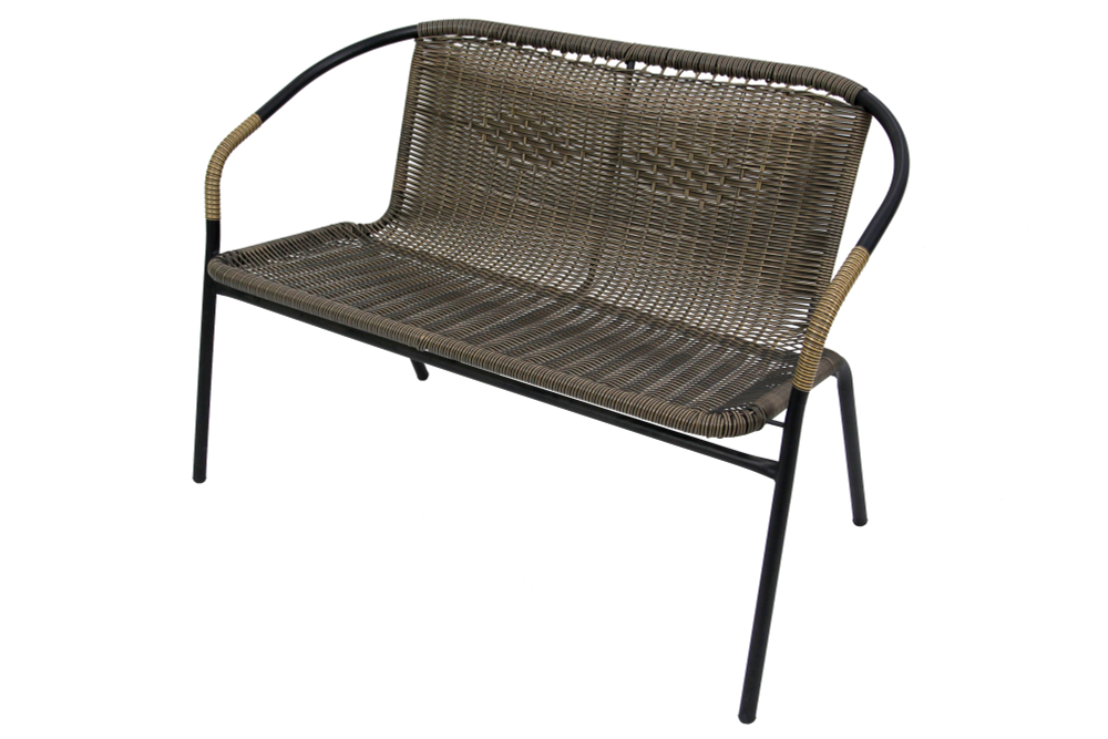 Набор мебели Garden Story Марсель делюкс (2 Стул Garden Storyа+диван+стол 90х50см, каркас черн, ротанг желто-черный)