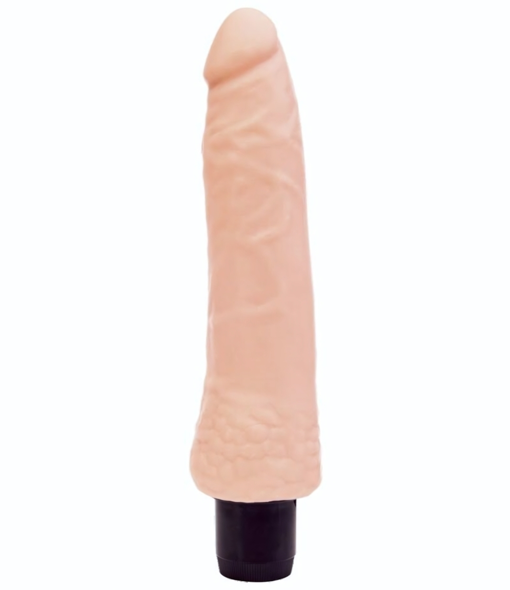 Телесный вибратор реалистичной формы - 17 см.