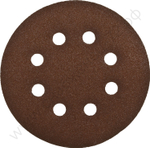Круг шлифовальный ЗУБР ″СТАНДАРТ″ из абразивной бумаги на велкро основе, 8 отв., Р120, 125мм, 5шт