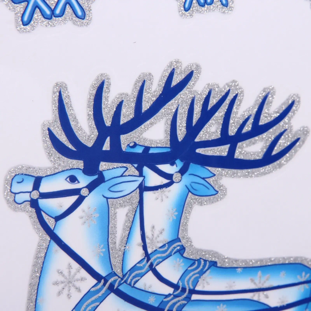 Наклейка на стекло «Волшебная зима» 41*19 см, микс