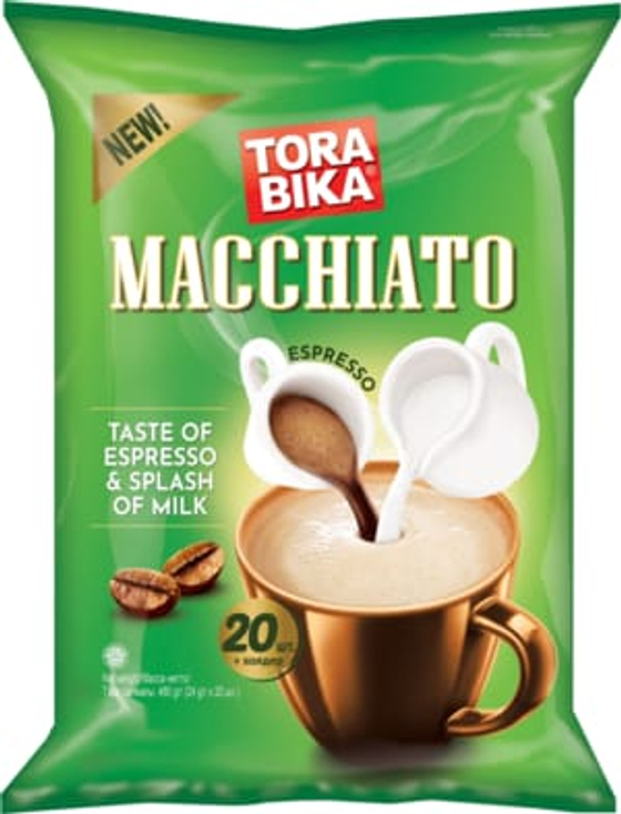 Коф. напиток MACCHIATO   в пакетиках   "Tora Bika" 24гх20шт (12)	пакет