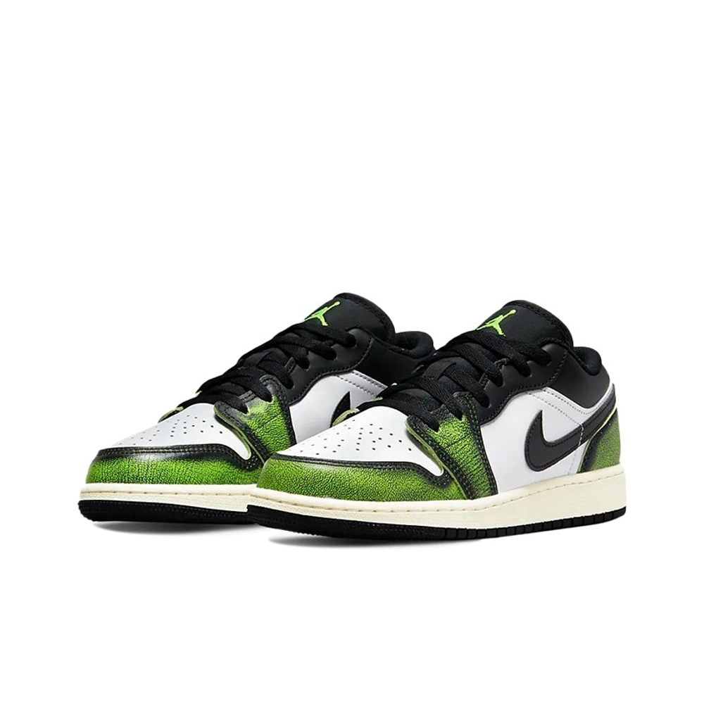 Кроссовки Air Jordan 1 Low Wear-Away - Electric Green