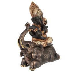 GAEM Фигурка декоративная "Ганеша на слоне", L21 W10 H25 см