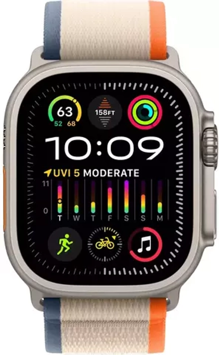 Умные часы Apple Watch Ultra 2 49 мм Titanium Case GPS + Cellular, Orange Beige Trail Loop M/L