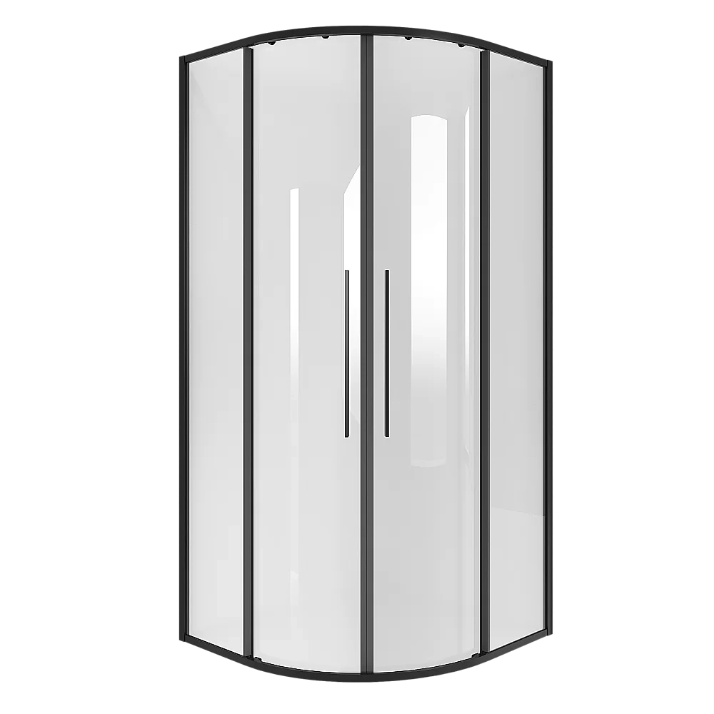 Душевой уголок Niagara Nova NG-6826-34BLACK 90х90 стекло прозрачное/профиль черный матовый