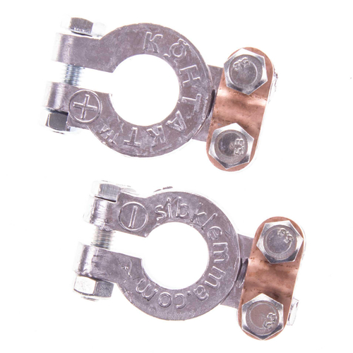 Клемма АКБ свинец европейские контакт 2 шт. Skyway