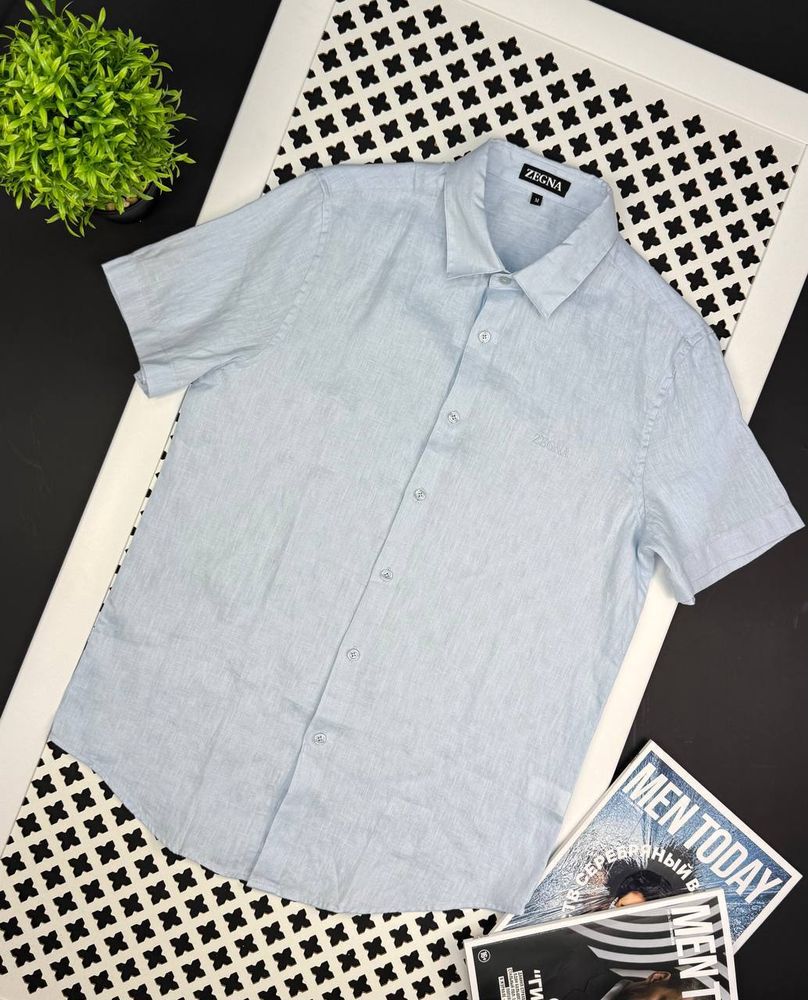 Льняная рубашка Zegna