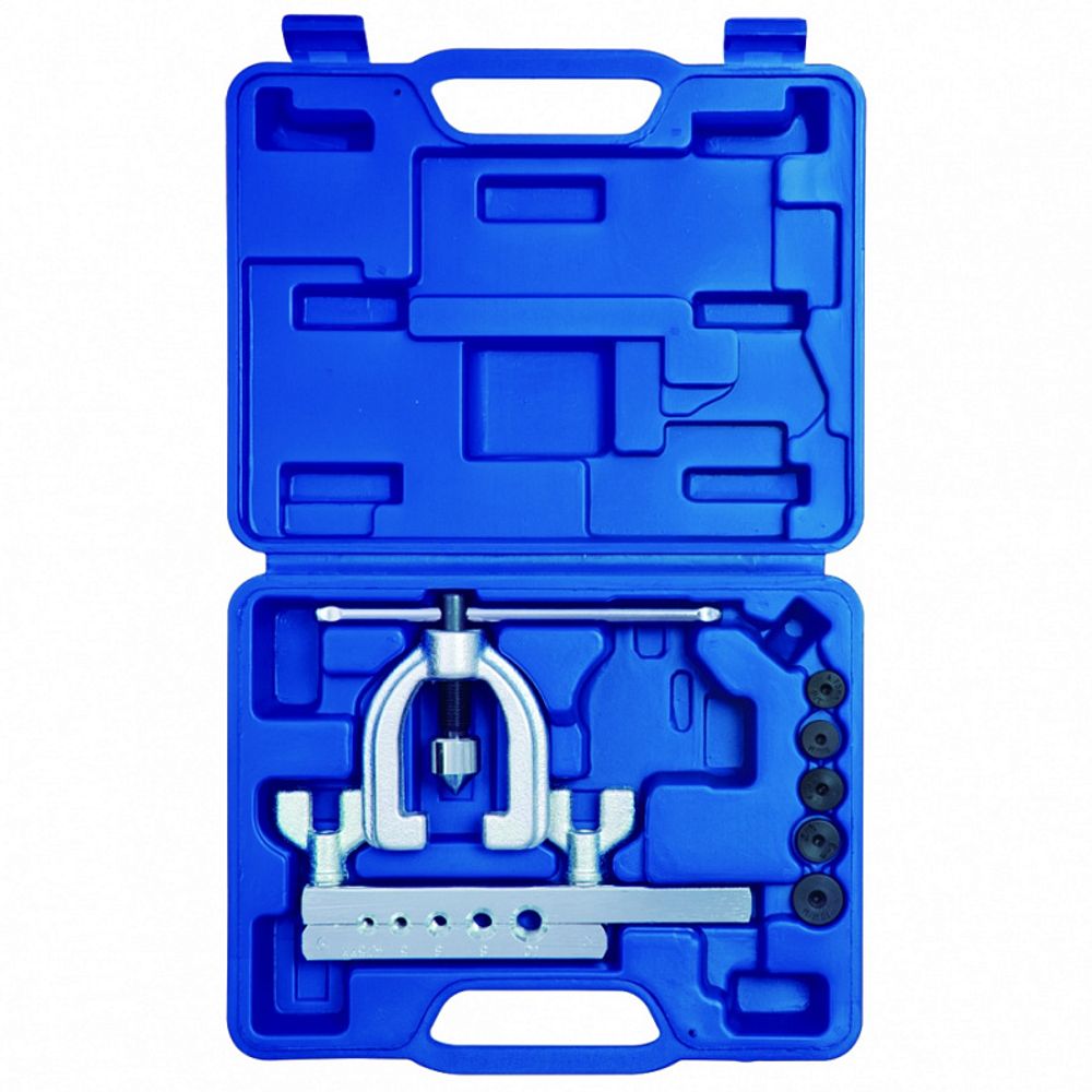 KING TONY (7CA0107M) Приспособление для развальцовки тормозных трубок, 4.75-10 мм, кейс, 7 предметов