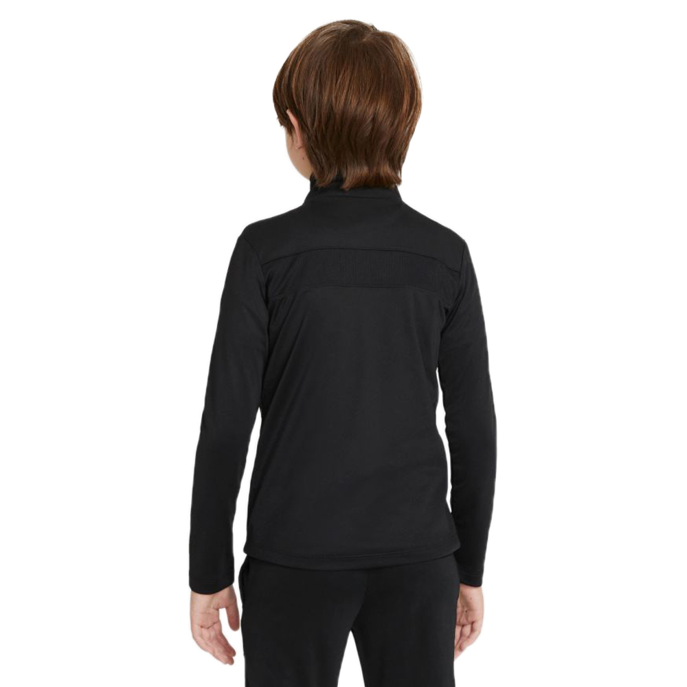 Детская теннисная футболка Nike Dri-Fit Sport Poly 1/4 Zip Top B - black/black/white - Black