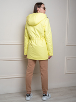 Женская парка на флисе "Соло" желтый