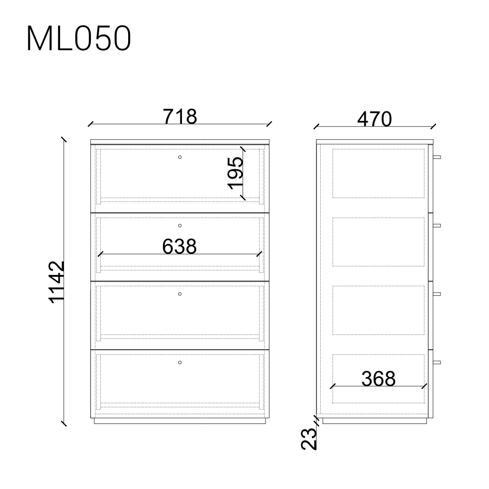 Высокий комод ML050