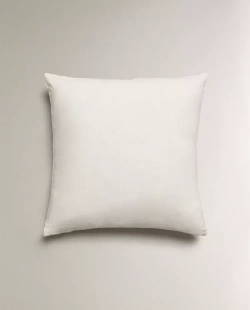 ZARA HOME НАВОЛОЧКА ДЛЯ ДЕКОРАТИВНОЙ ПОДУШКИ С ВЫШИВКОЙ, СВЕТЛО-БЕЖЕВЫЙ