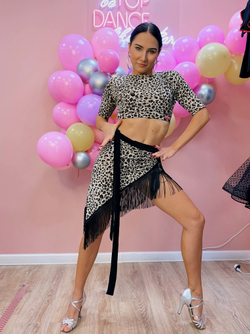 Юбка-платок с бахромой