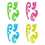 Набор лекал 3шт. (25,17,12 см) прозрачный, флуоресцентный, Стамм, ассорти