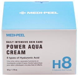 Лифтинг - крем с пептидными капсулами и комплексом гиалуроновых кислот Medi Peel  Power Aqua Cream50 мл.
