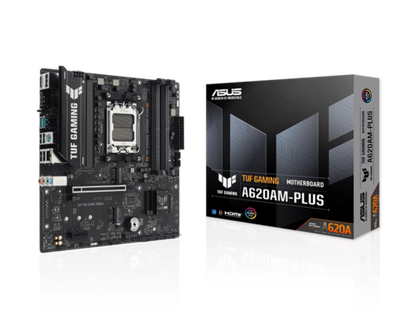 Материнская плата ASUS TUF GAMING A620AM-PLUS AM5 A620A 4xDDR5 4xSATA3 RAID 2xM.2 1xHDMI 2xDP mATX