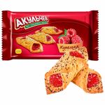 Печенье АКУЛЬЧЕВ "Купелька с малиной", сахарное, 225 г, пакет, 84