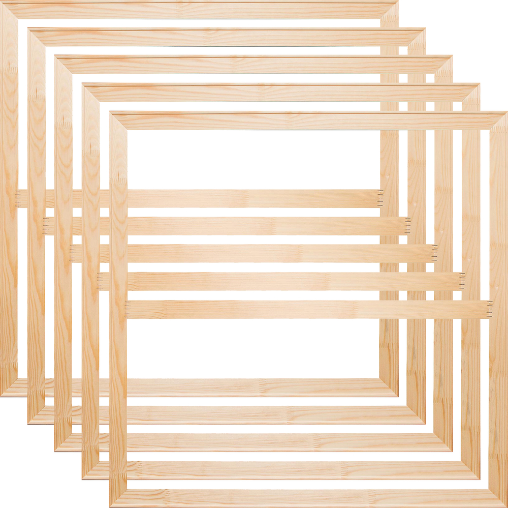 Глухой подрамник 90x90 см. (с крестовиной) сеч. 40х18 мм. (5 штук)