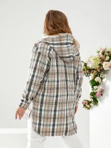 Рубашка-парка из кашемира в клетку УК-146-1