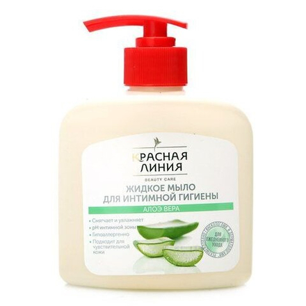 Жидкое мыло для интимной гигиены Алоэ Вера, Красная линия