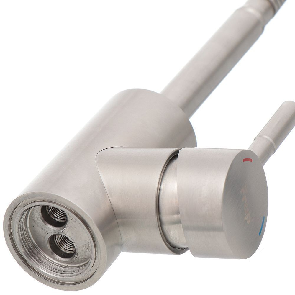 Смеситель для кухни, Frap, гибк излив, с картриджем, нерж, F44899-1