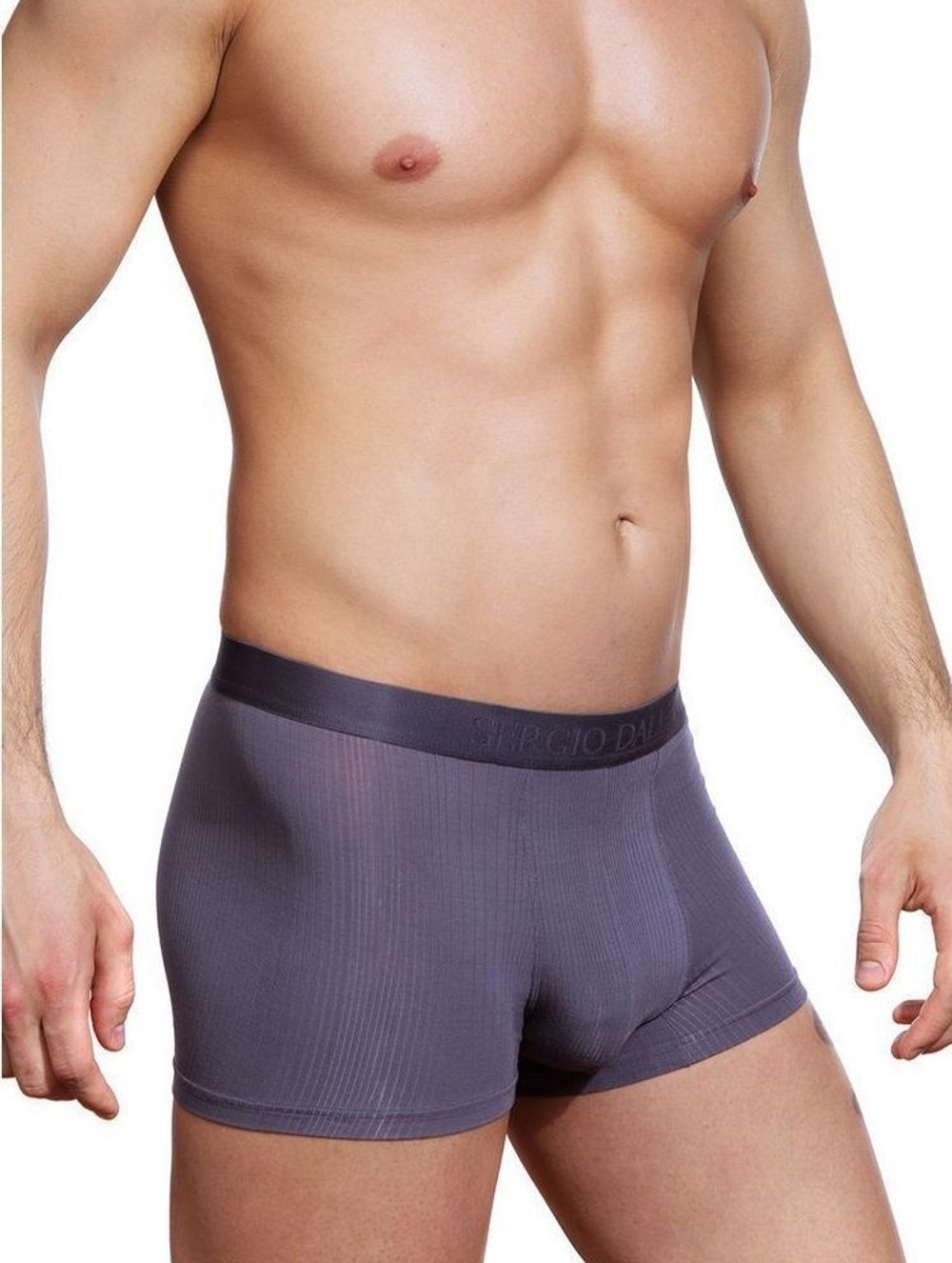 Классические боксеры из тонкого рибана (Размер: XL) (Цвет: синий)