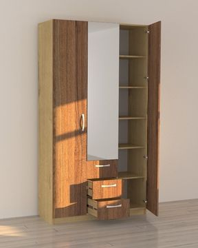 Шкаф ЯМЕ с зеркалом левый