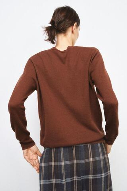 ZARA КАРДИГАН ИЗ 100% СВЕРХМЯГКОЙ ШЕРСТИ, КОРИЧНЕВЫЙ