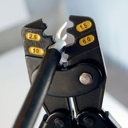 KING TONY (6AC52-12) Кримпер индустриальный для обжима неизолированных клемм 300 мм