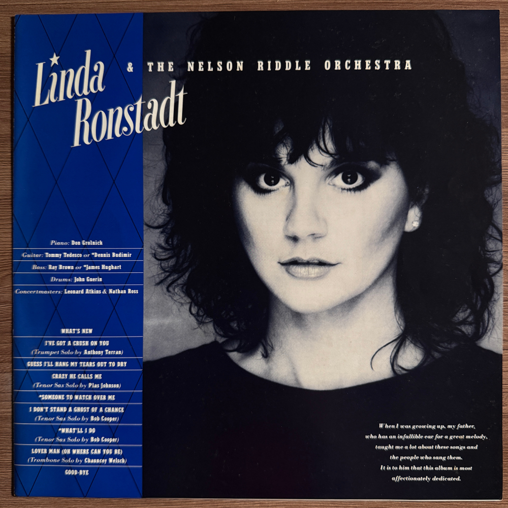 Linda Ronstadt & The Nelson Riddle Orchestra ‎– What's New (Япония 1983г.)Т