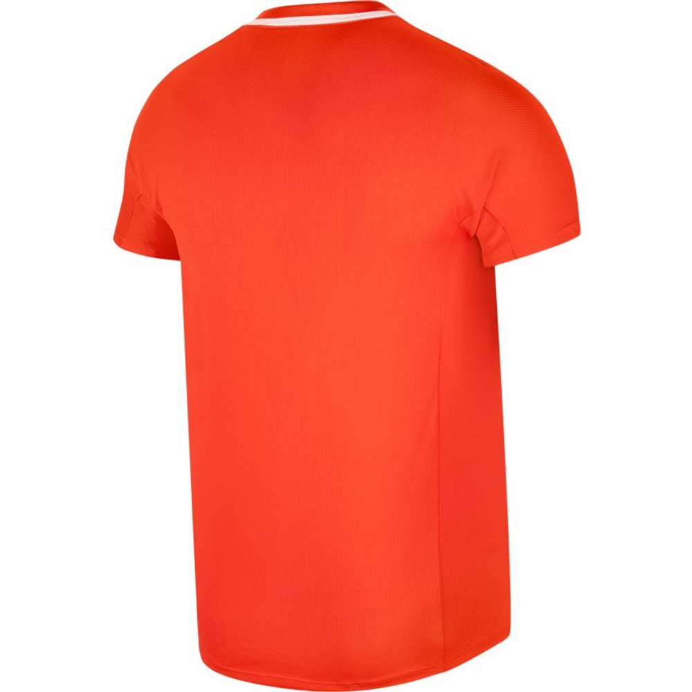 Теннисное поло Nike Spring Slam Ultimate Zip Polo M - habanero red/white - Red