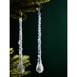 Набор ёлочных украшений Icy sparkles из коллекции New Year Essential, 6 шт.