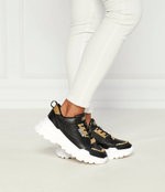 Кожаные кроссовки Versace Jeans Couture - черный(77VA3SC2ZP308)