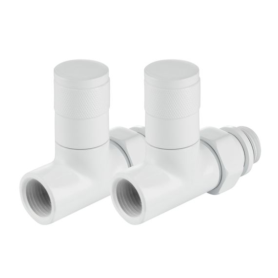 Набор дизайн-вентилей Royal Thermo PIANO, прямой (белый) 1/2quot; купить в Москве и Московской области по низкой цене с доставкой по России — (5) Набор дизайн-вентилей Royal Thermo PIANO, прямой (белый) 1/2quot; — (5)