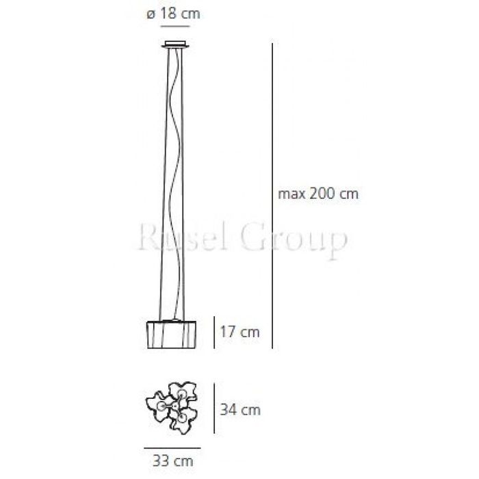 Подвесной светильник Artemide LOGICO SOSPENSIONE MICRO 3x120°