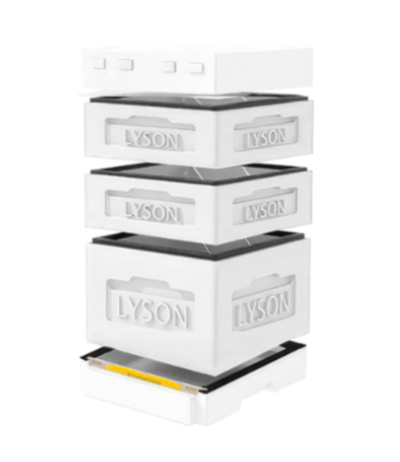 Улей 12 рамочный ППС без покраски +2 магазина (Лысонь Вологда) комплект