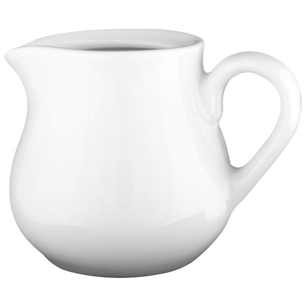 Молочник «Белая» Классик;фарфор;130мл;,H=69,L=71,B=94мм;белый (Цвет: белый)