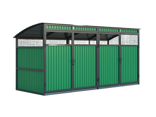 Контейнерная площадка Урбан с сеткой М.12-014